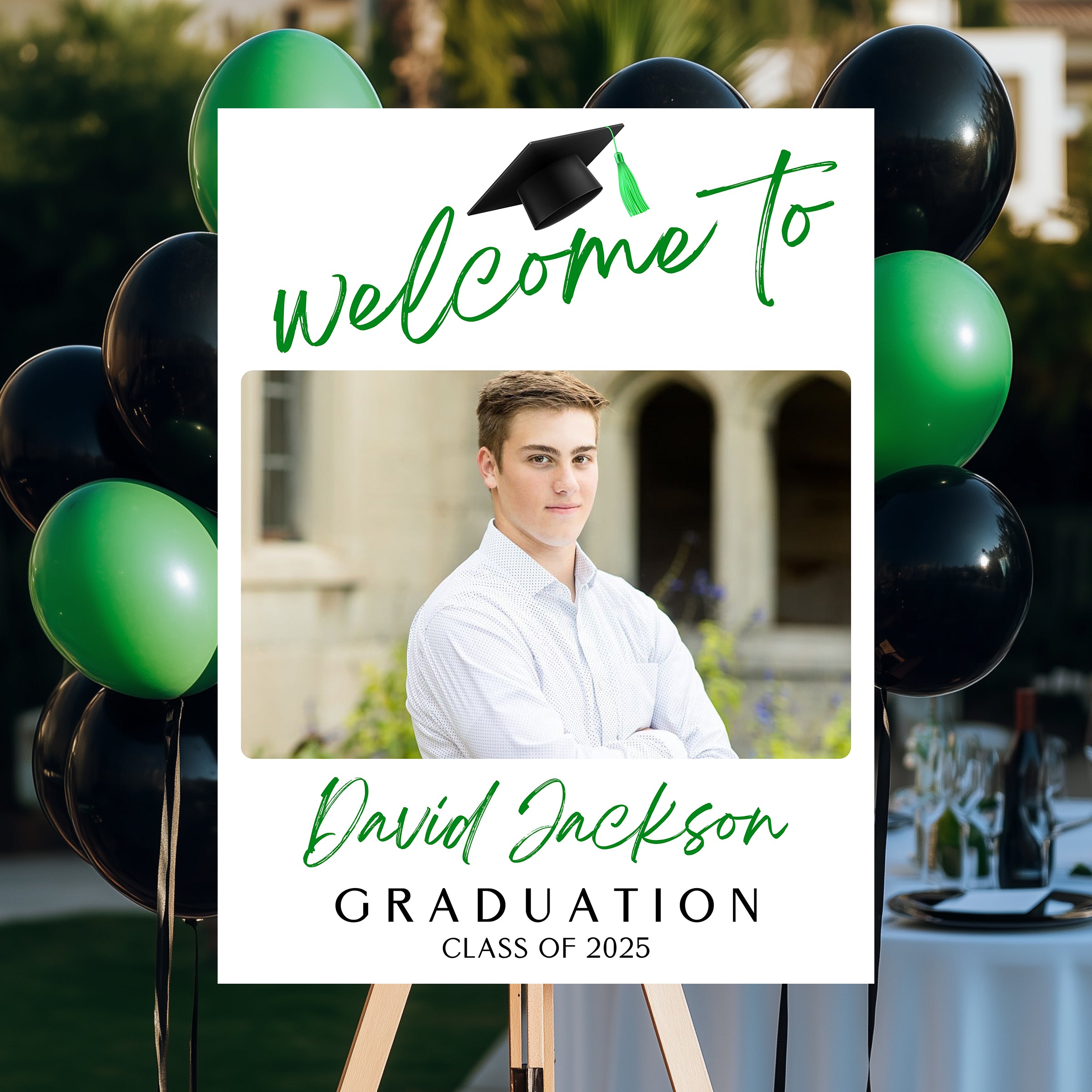 Custom Graduation Welcome Sign – Celebrate Your Class of 2025 Graduate in Style