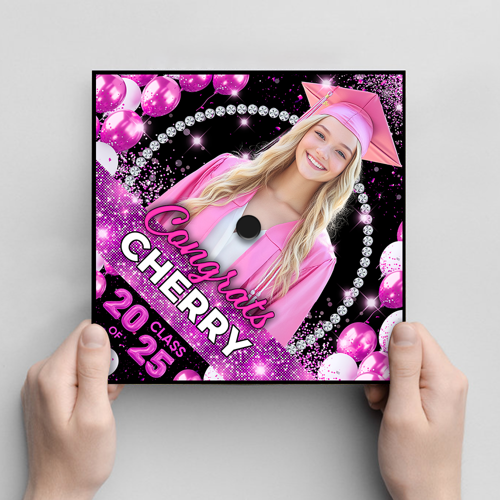 Personalized Class Of 2025 Graduate Cap – Custom Graduation Cap Topper - 2025 Grad Gift