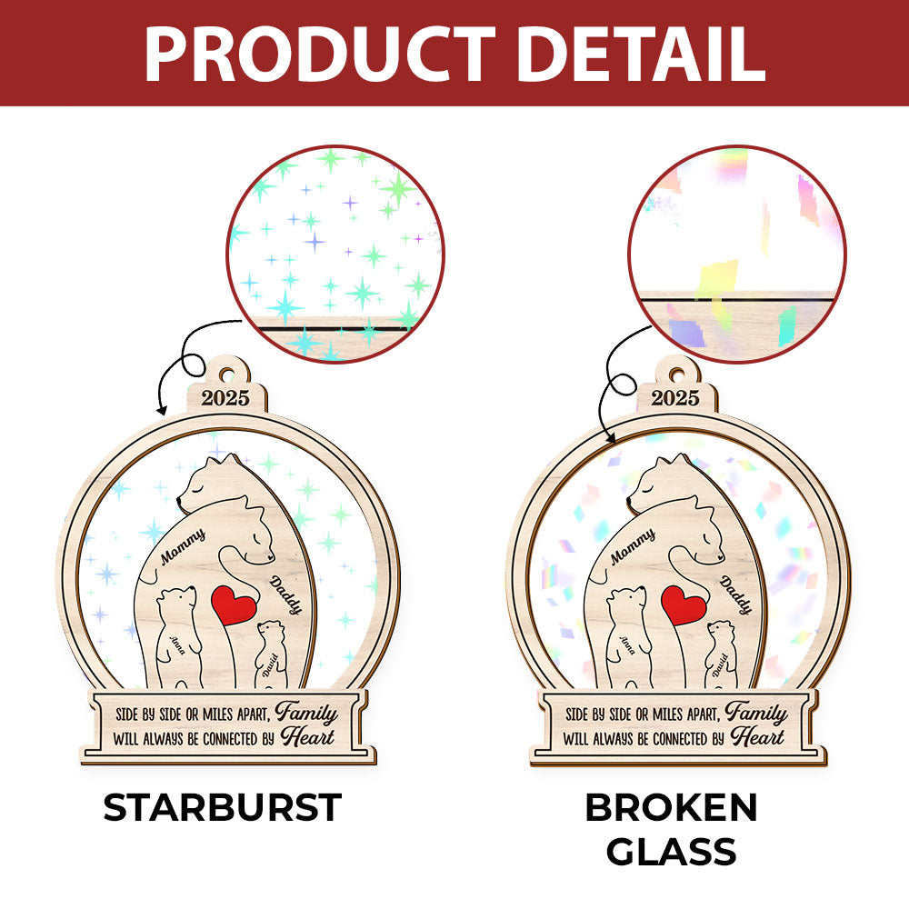 Family Love - Custom Name Hologram Ornament - Family Decoration