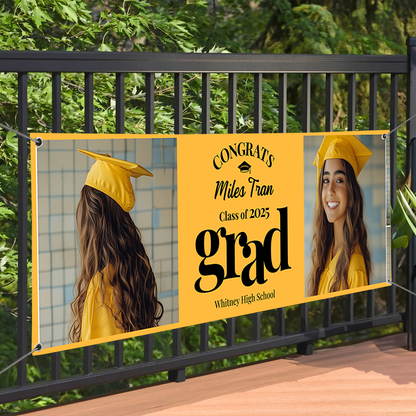 Congratulations Class Of 2025 Banner – Perfect Graduation Party Decoration