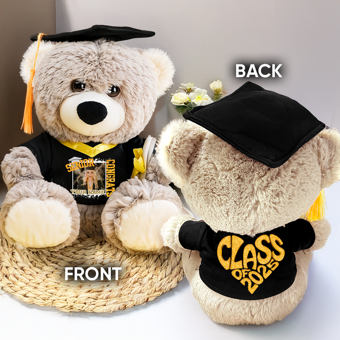 Congrats Senior Class Of 2025 Unique Custom Gift Personalized Graduations Teddy Bear