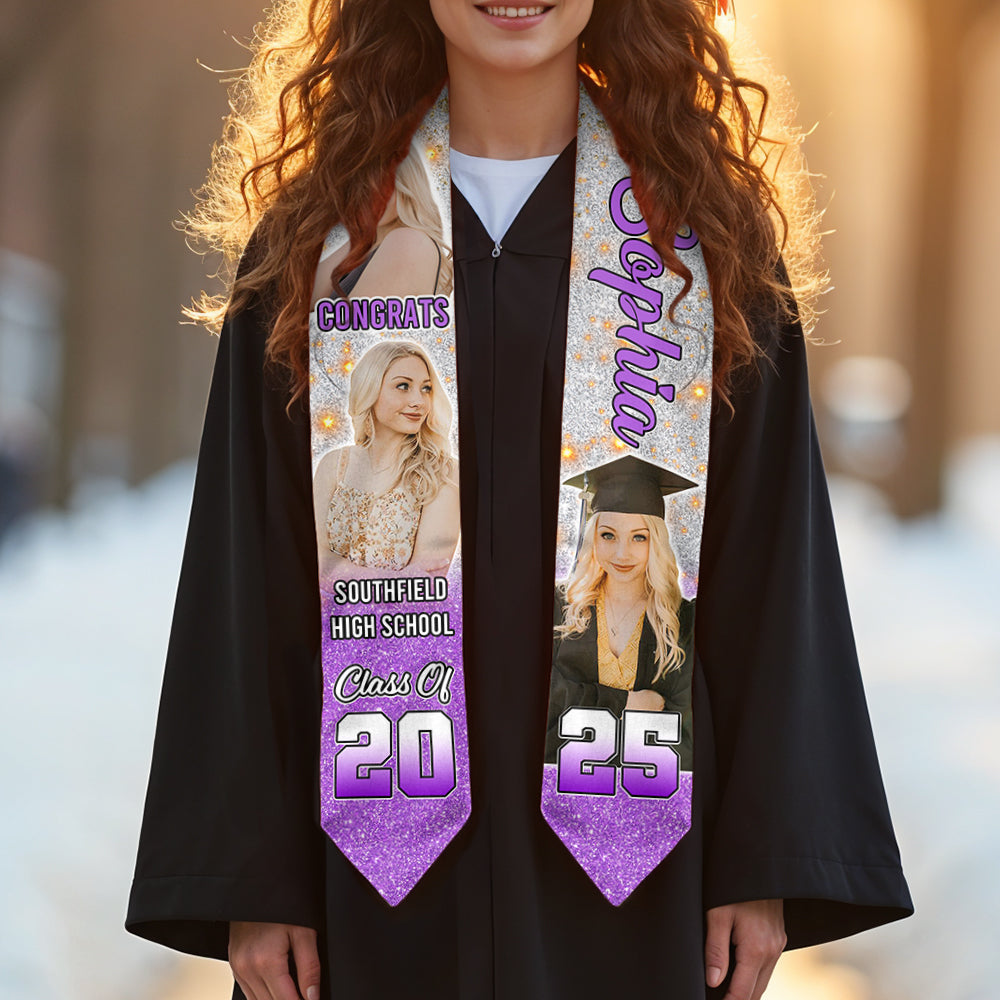 Class Of 2025 Graduation Stoles Personalized Graduation Gift