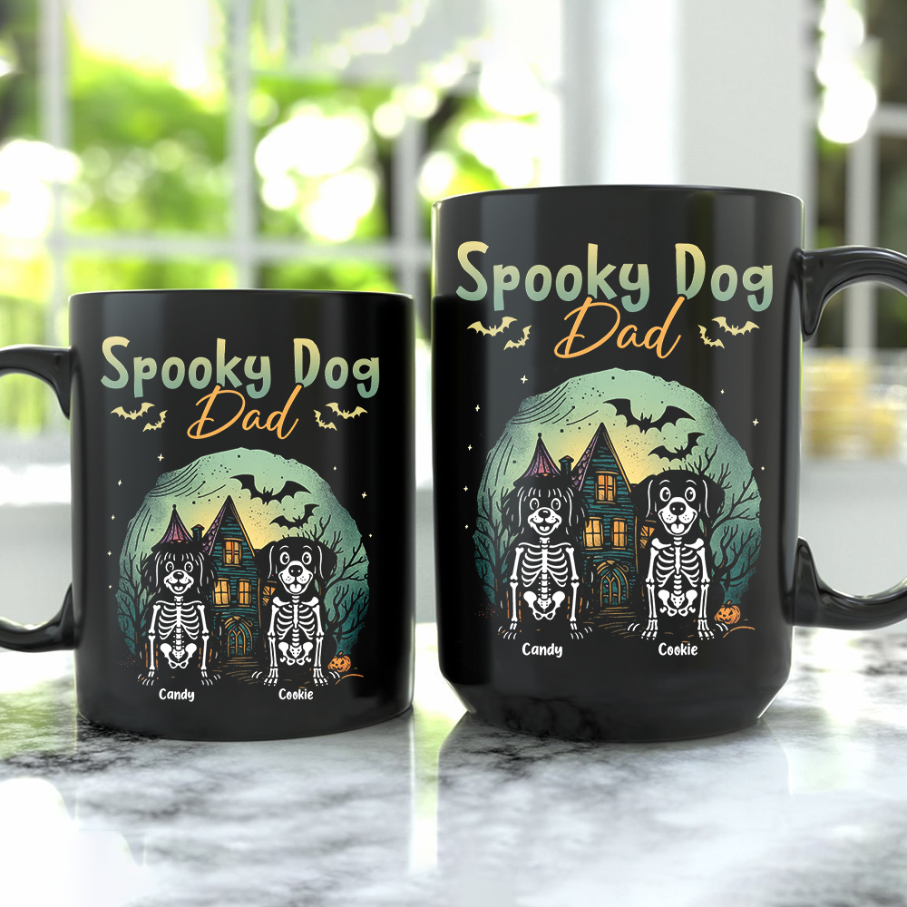 Spooky Dog - Custom Dog Name - Personalized Custom Mug - Halloween Gift