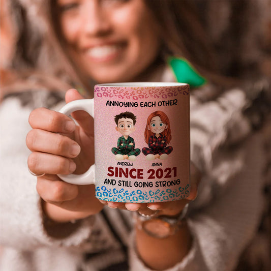 Couple Gift - Custom Name and Appearance - Personalized Custom Mug - Anniversary Gift