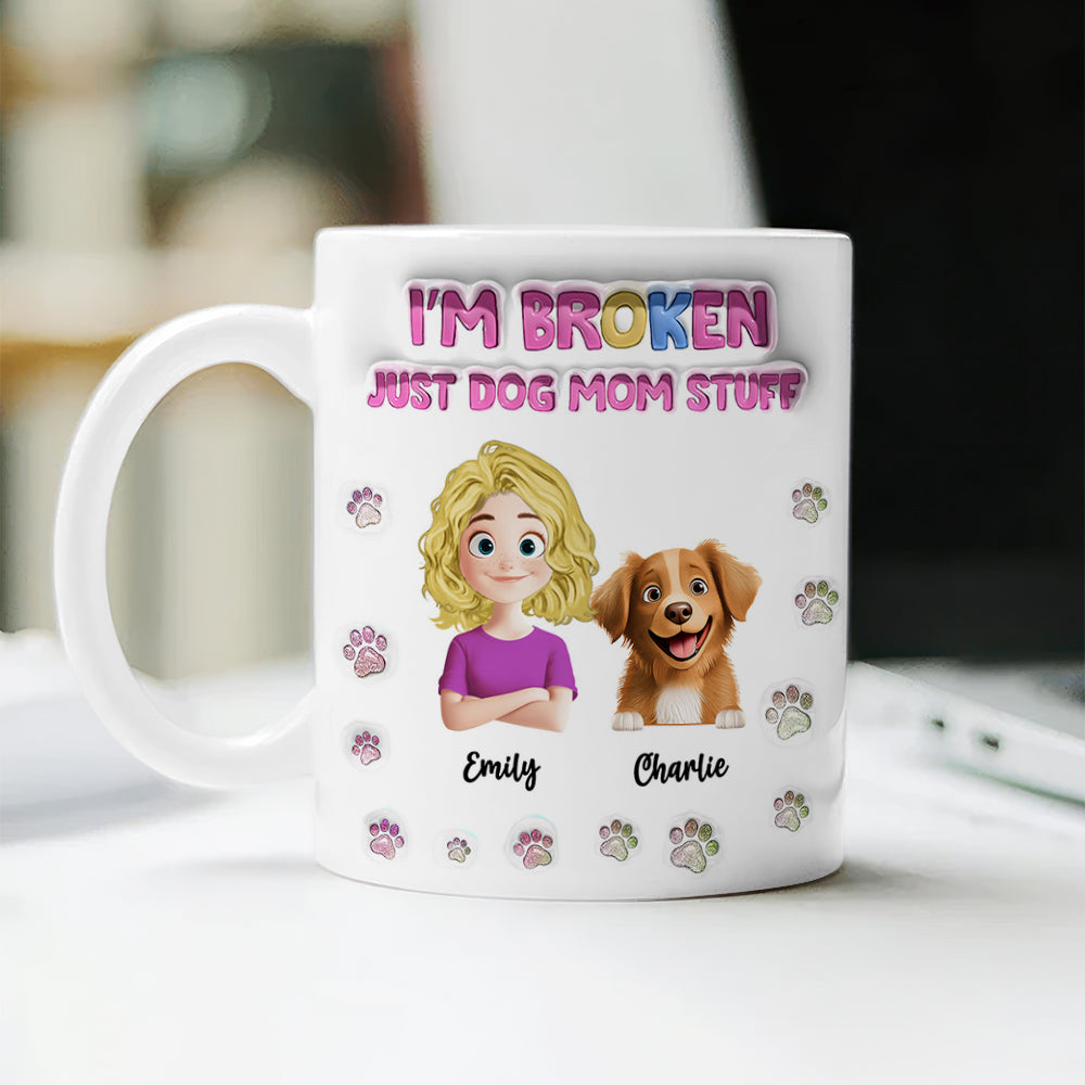 Just Dog Mom Stuff - Pet Lover Gift - Personalized Custom Mug