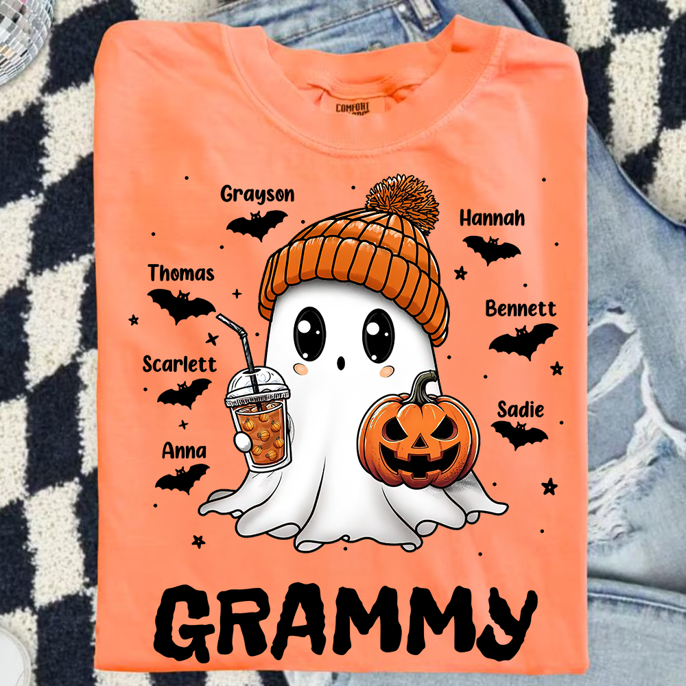 Grammy Halloween Kids - Custom Name Shirt - Personalized Shirt Custom T-shirt