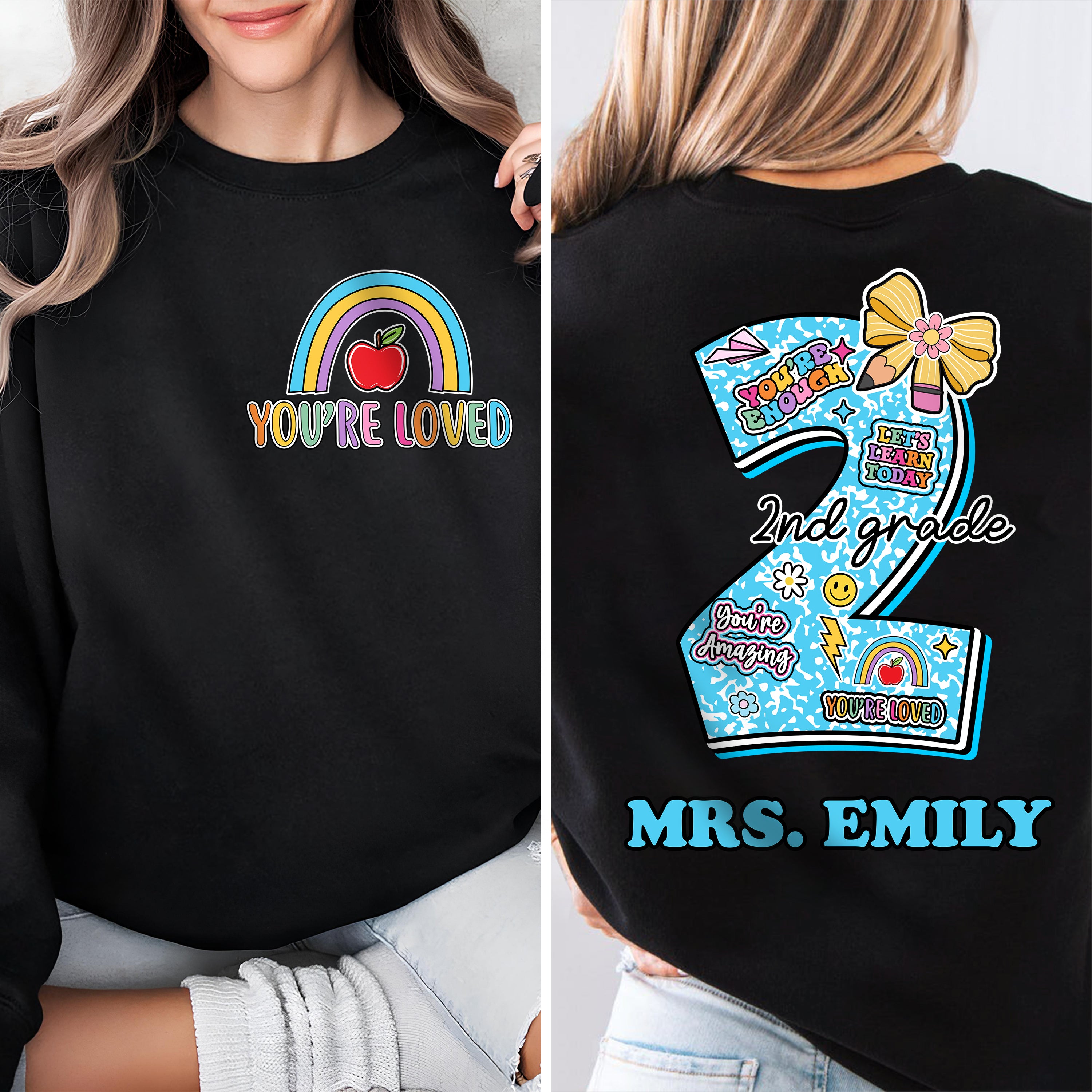 You Are Loved - Teacher Custom Shirt Back To School T-shirt, Teachers Gift