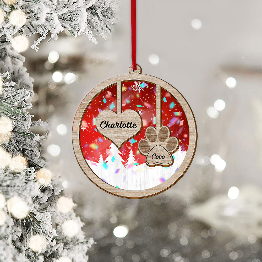 Family Ornament Ornament 2-layered  - Custom Shape Hologram Ornament