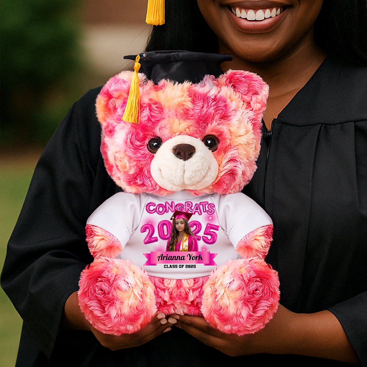Balloon 2025 Personalized Custom Graduation Teddy Bear Plush - Graduate Bear With Cap