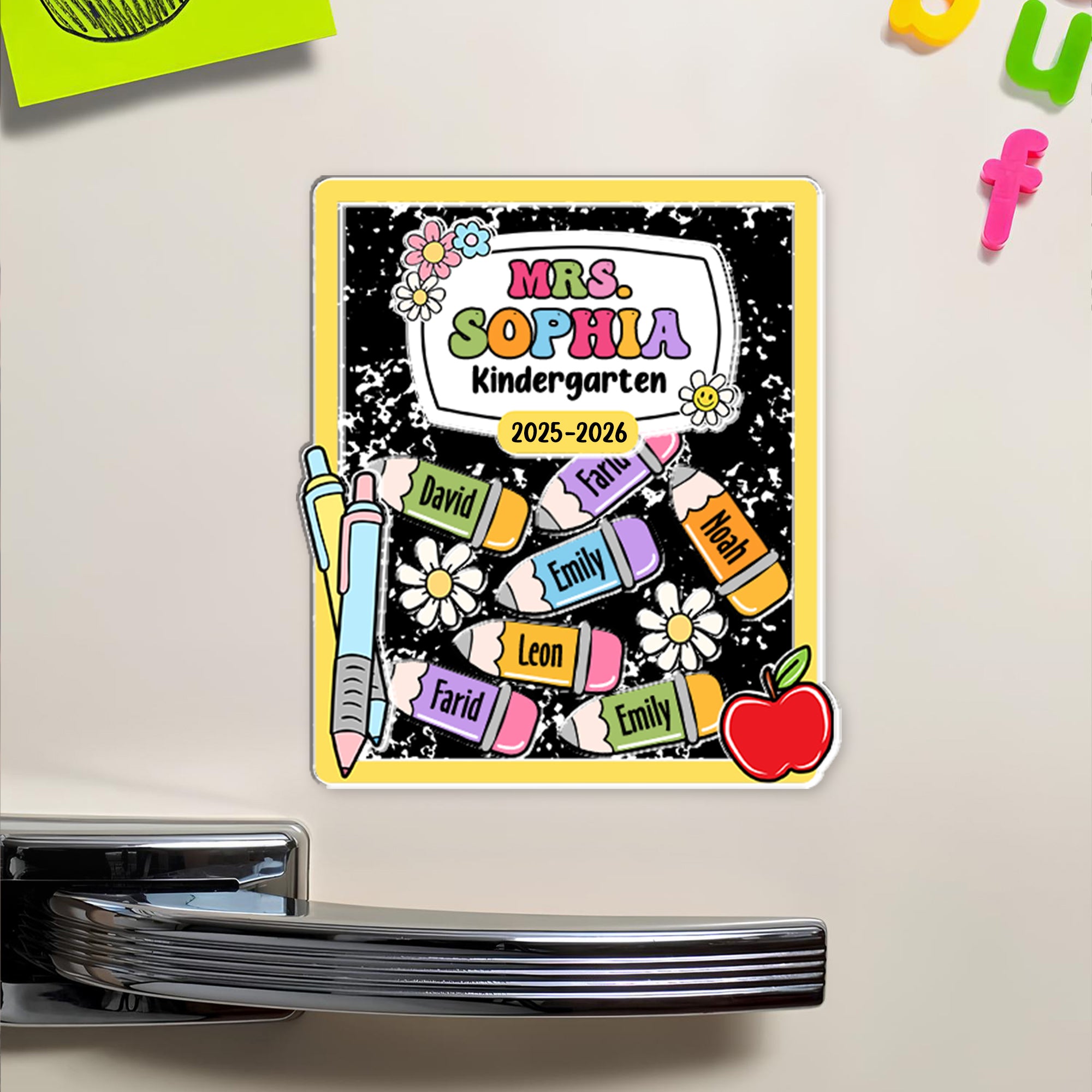 Personalized Shaker Magnet - Custom Name Gift for Teachers