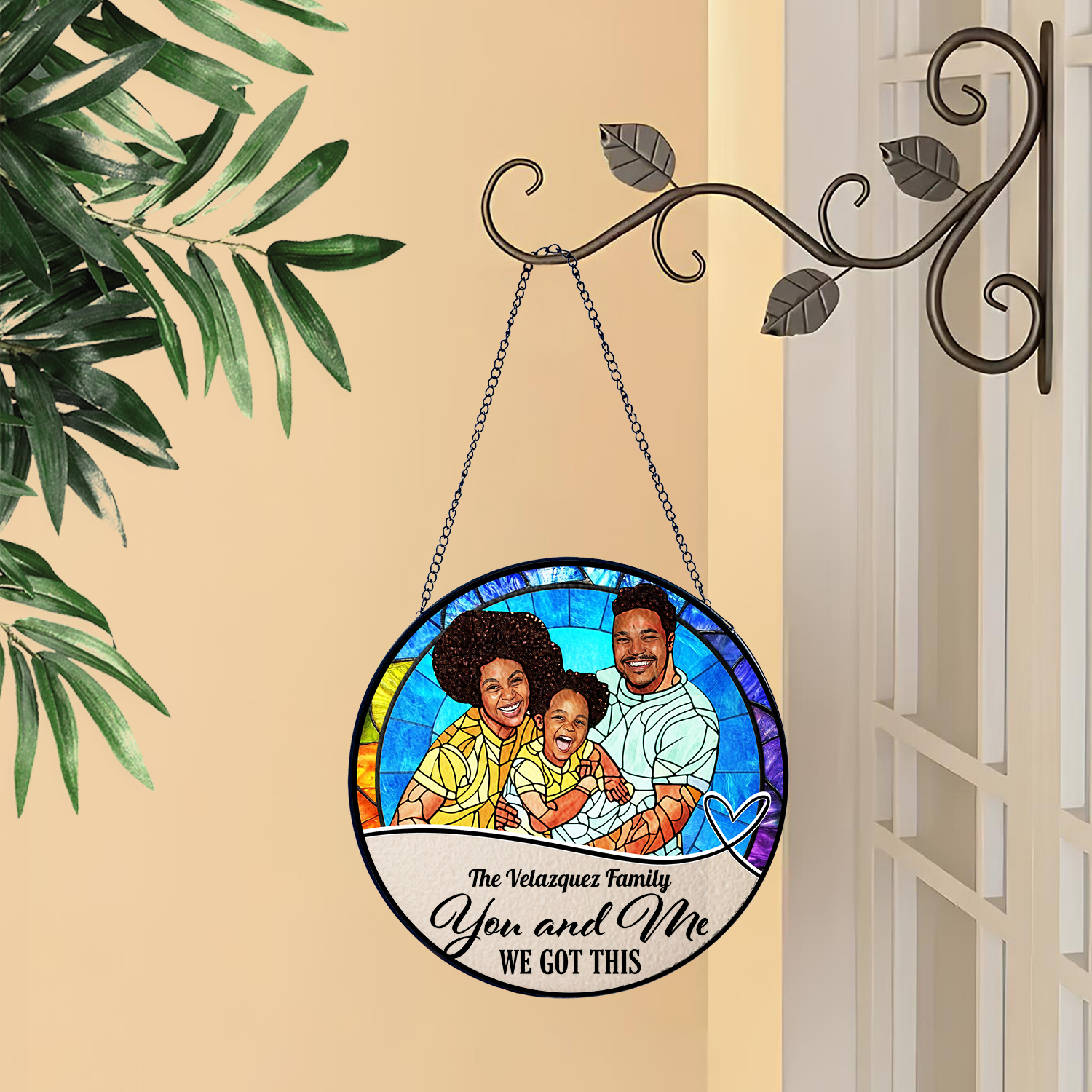 You and Me We got this - Personalized Couple Name and Photo Gift - Custom Shape Acrylic Block Plaque