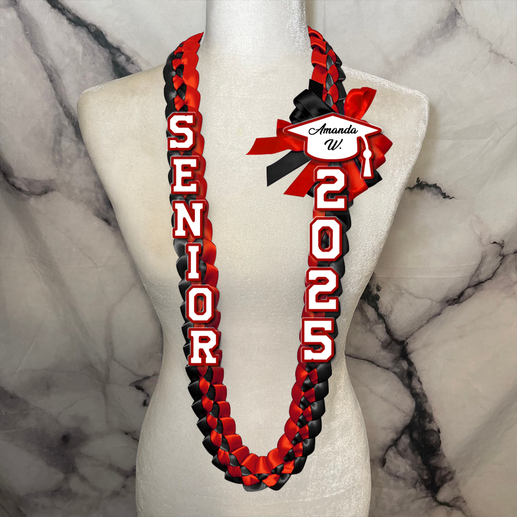 2025 Graduation Lei Custom Name - Personalized Graduation Lei - Senior 2025