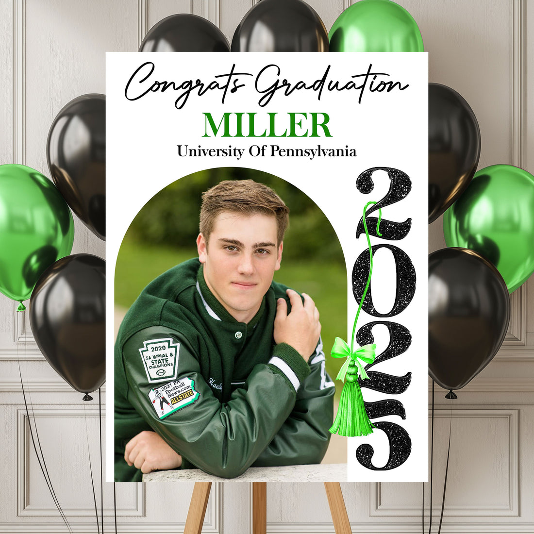 Congrats Graduation 2025 Welcome Sign Personalized Photo Welcome Sign, Graduation Decor