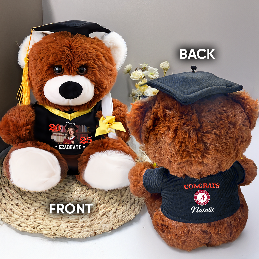 Class Of 2025 Graduate - Personalized Graduation Teddy Bear – Custom Gift For 2025 Graduates
