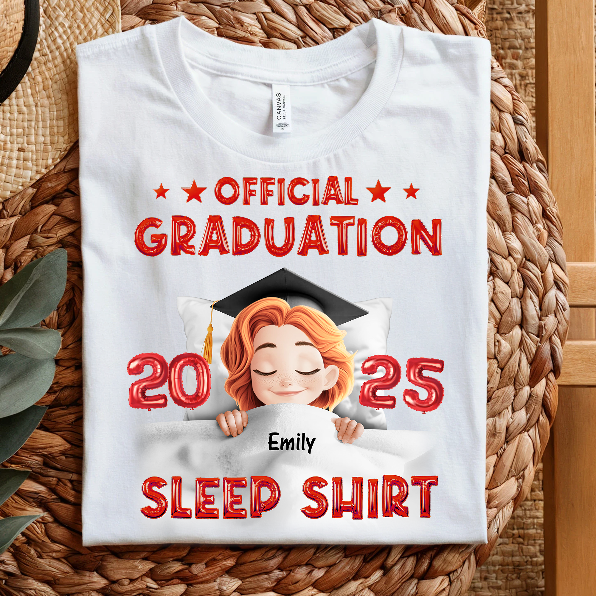 Official Graduation 2025 Sleep Shirt Personalized Graduation T-Shirt