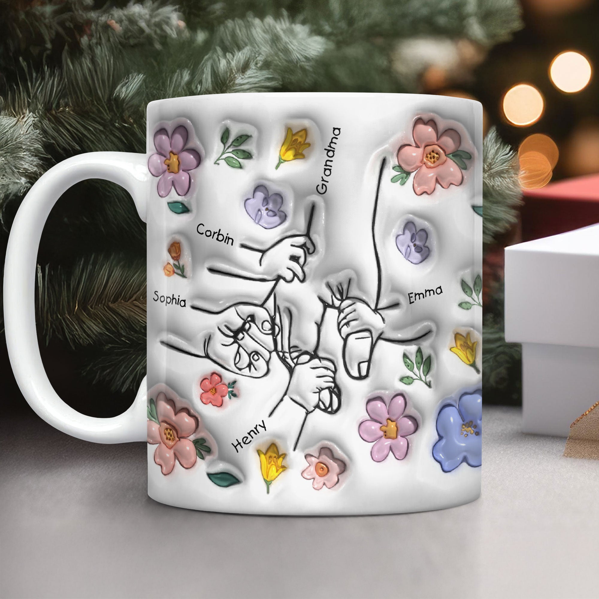 You Hold Our Hands And Our Hearts - Family Gift - Personalized Custom Mug