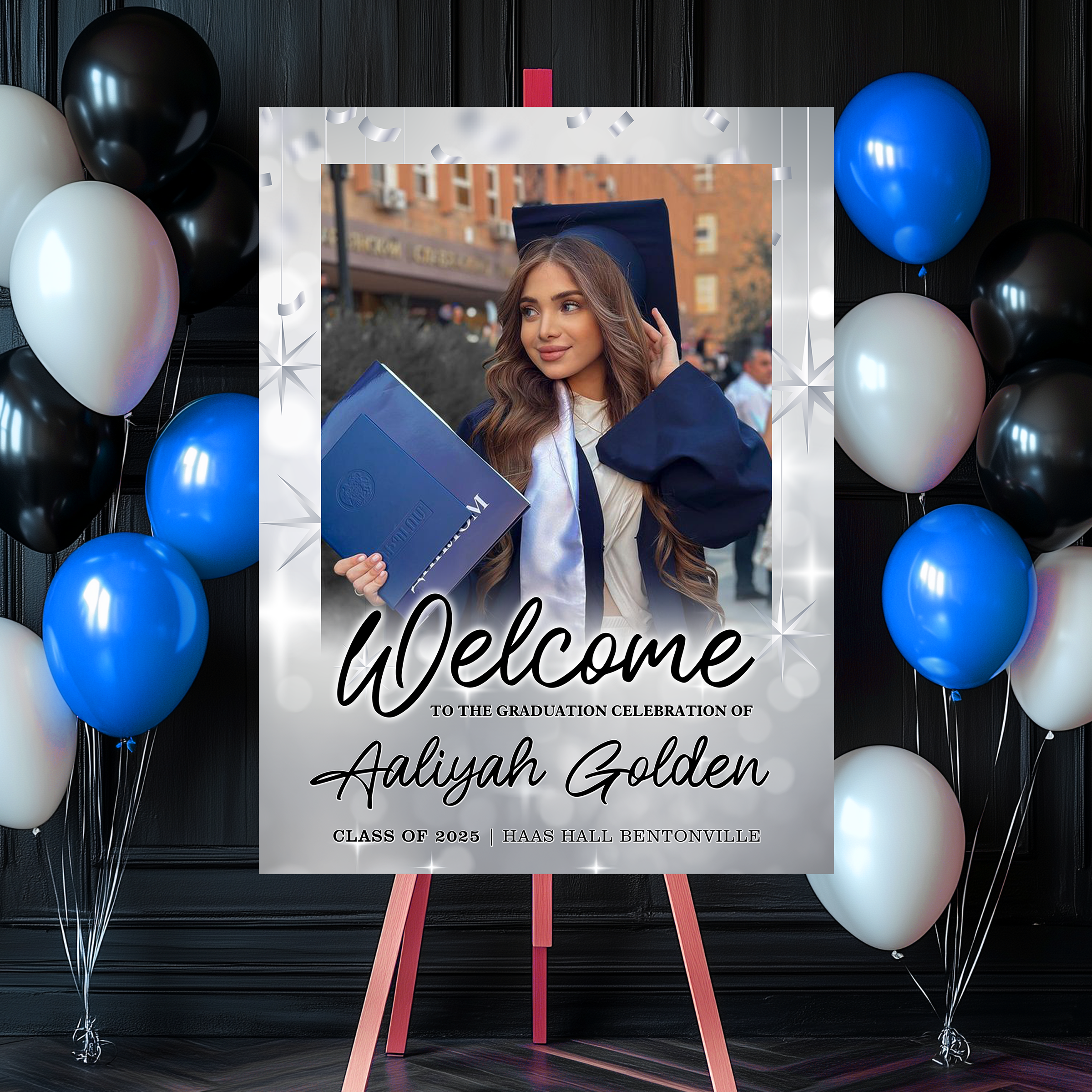 Personalized Grad Welcome Sign – Perfect Party Decoration
