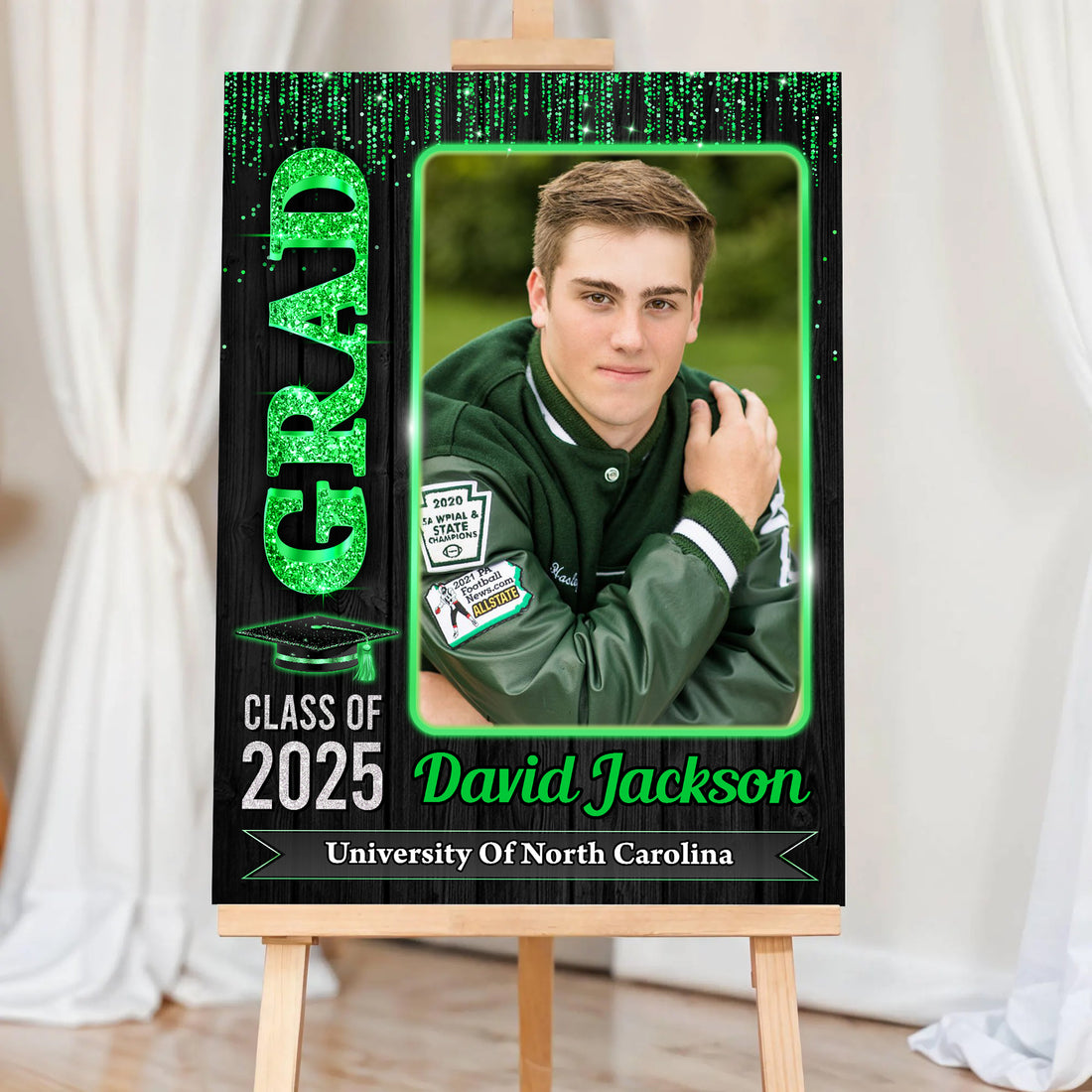 GRAD Class of 2025 Welcome Sign Personalized Graduation Welcome Sign