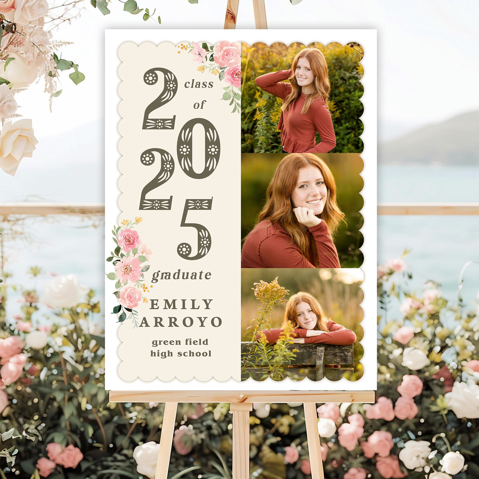 2025 Graduation Party Sign - Custom Name & Photo Law Sign - Class of 2025