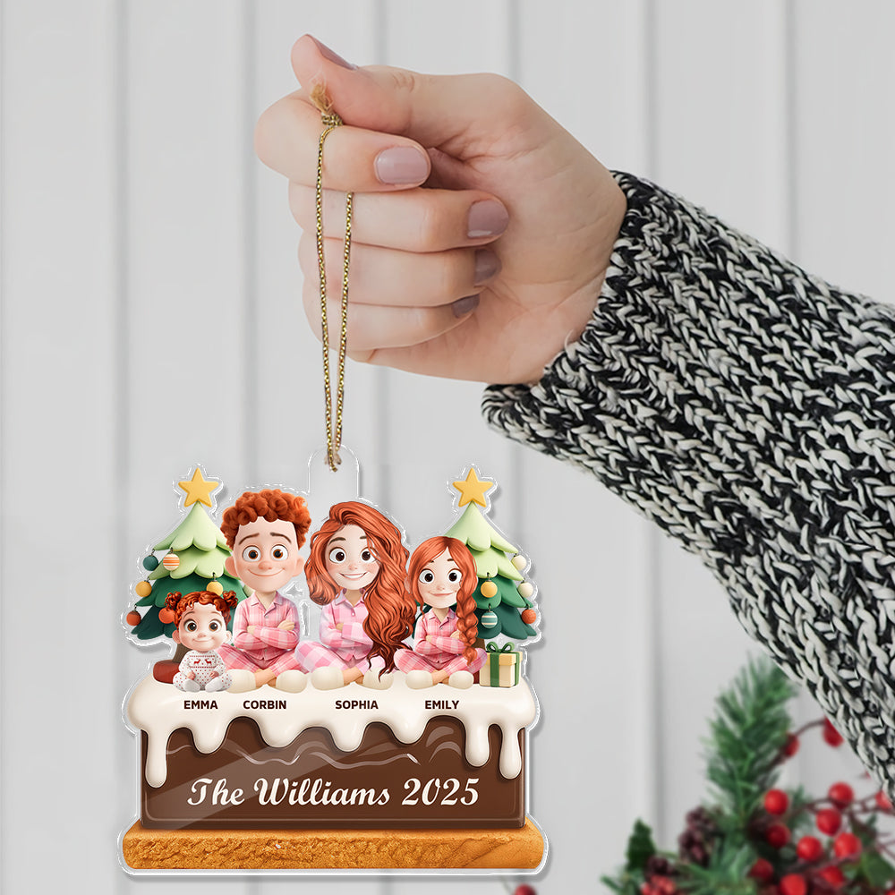 Custom Name and Appearance - Personalized Hologram Ornament - Family Decoration