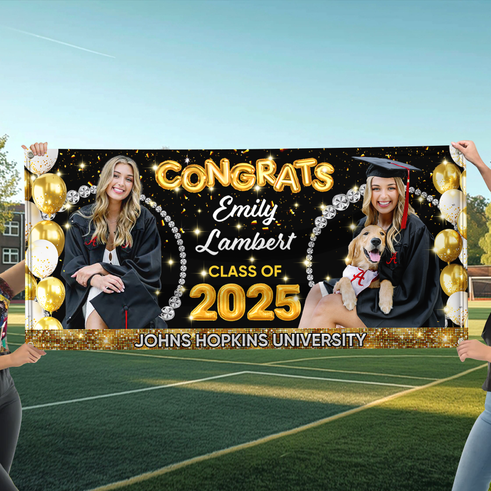 Graduation Class Of 2025 Personalized Photo Banner - Graduation Gift