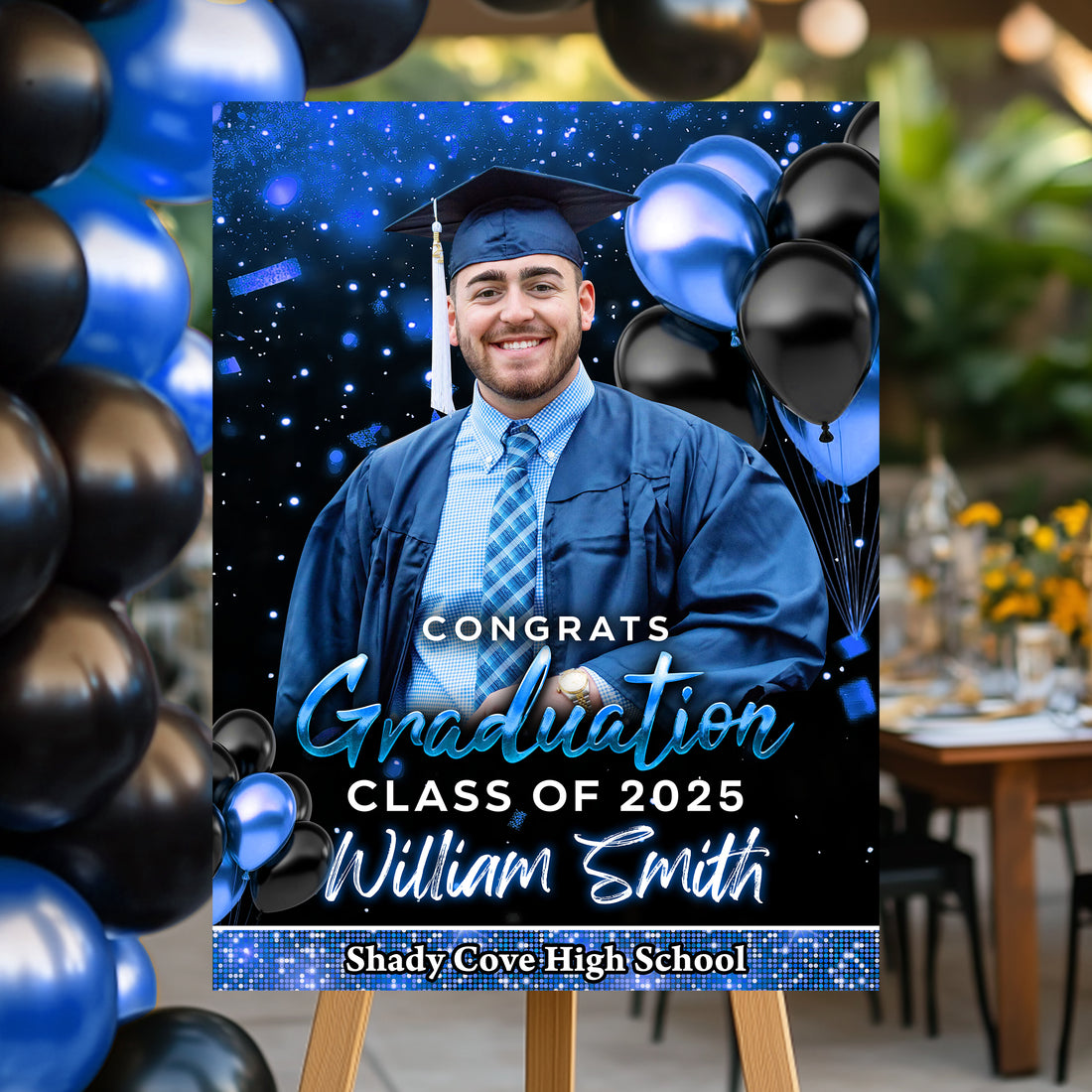 Personalized Congrats Graduation Class Of 2025 Welcome Sign, Graduation Decor, Graduation Gift