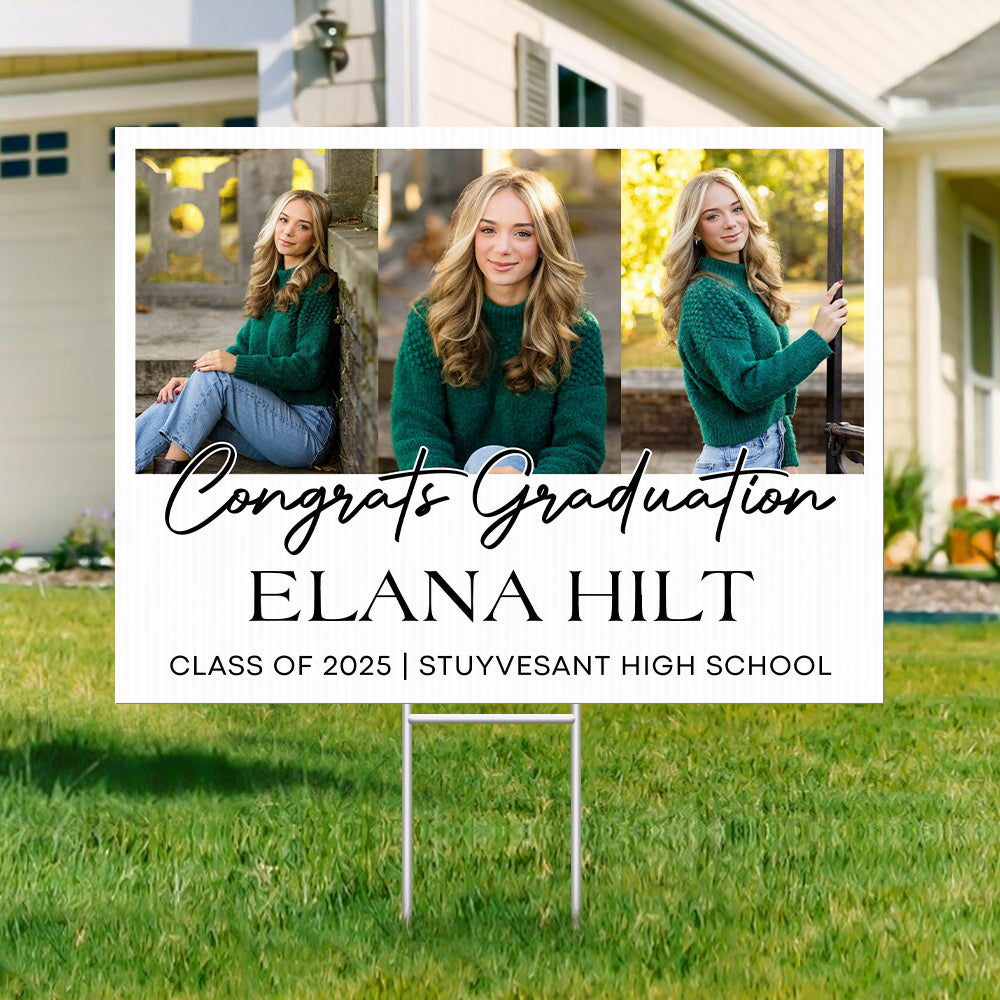 Personalized Congrats Graduation Lawn Sign, A Keepsake to Celebrate Your Graduate