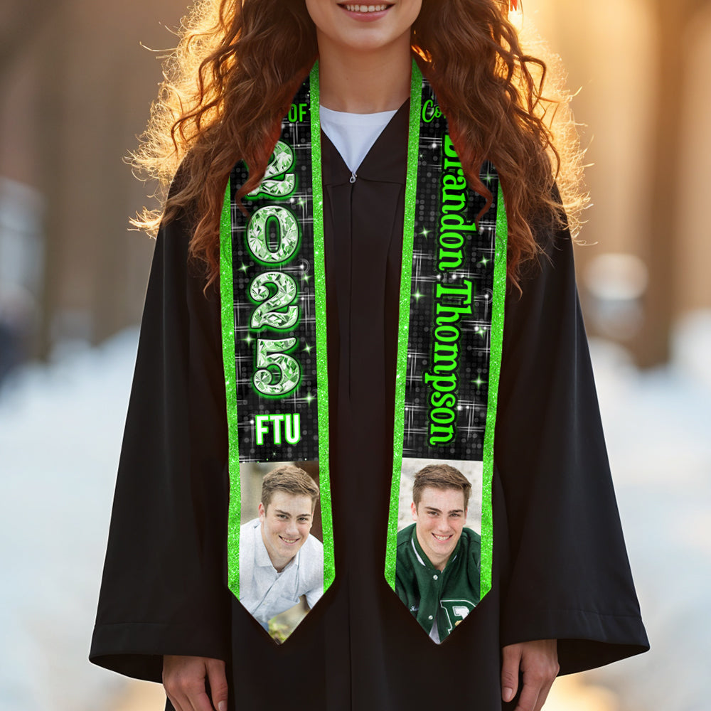 Class Of 2025 Graduation Stoles Personalized Photo Graduation Gift
