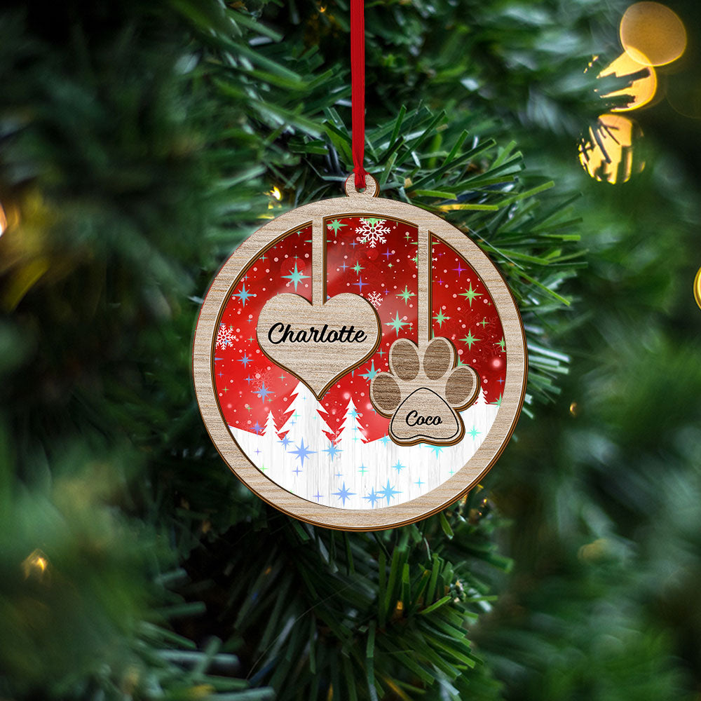 Family Ornament Ornament 2-layered  - Custom Shape Hologram Ornament