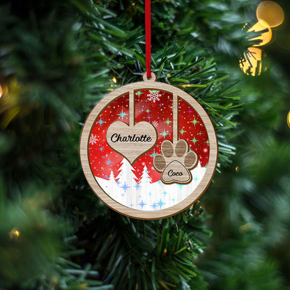 Family Ornament Ornament 2-layered  - Custom Shape Hologram Ornament