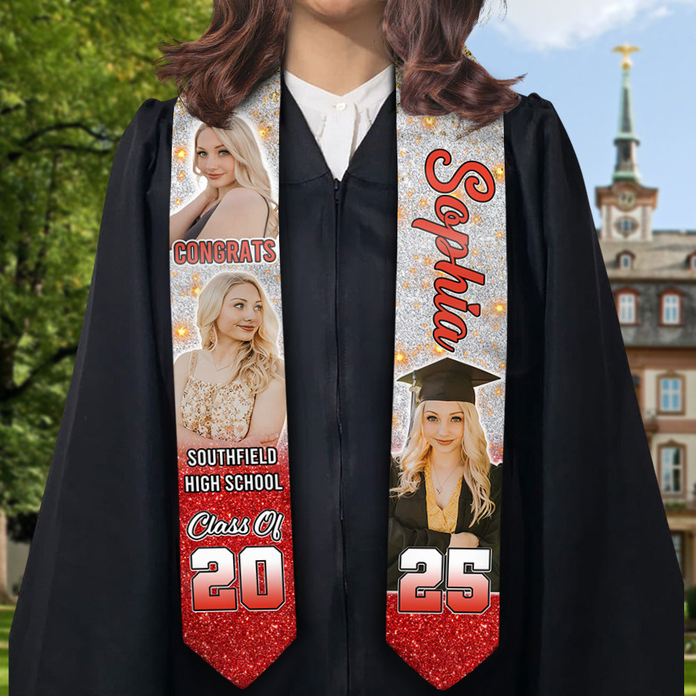 Class Of 2025 Graduation Stoles Personalized Graduation Gift