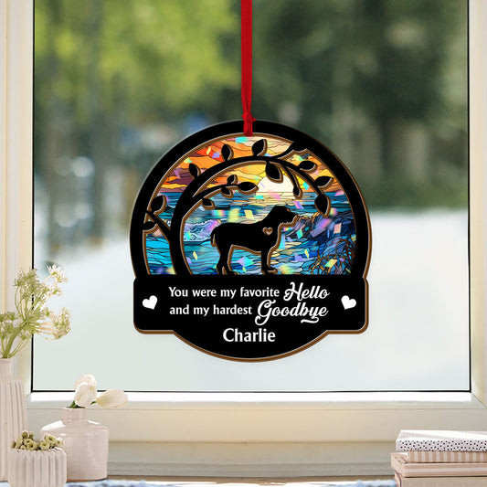 Personalized Pet Memorial Ornament - Custom Shape Hologram Ornament