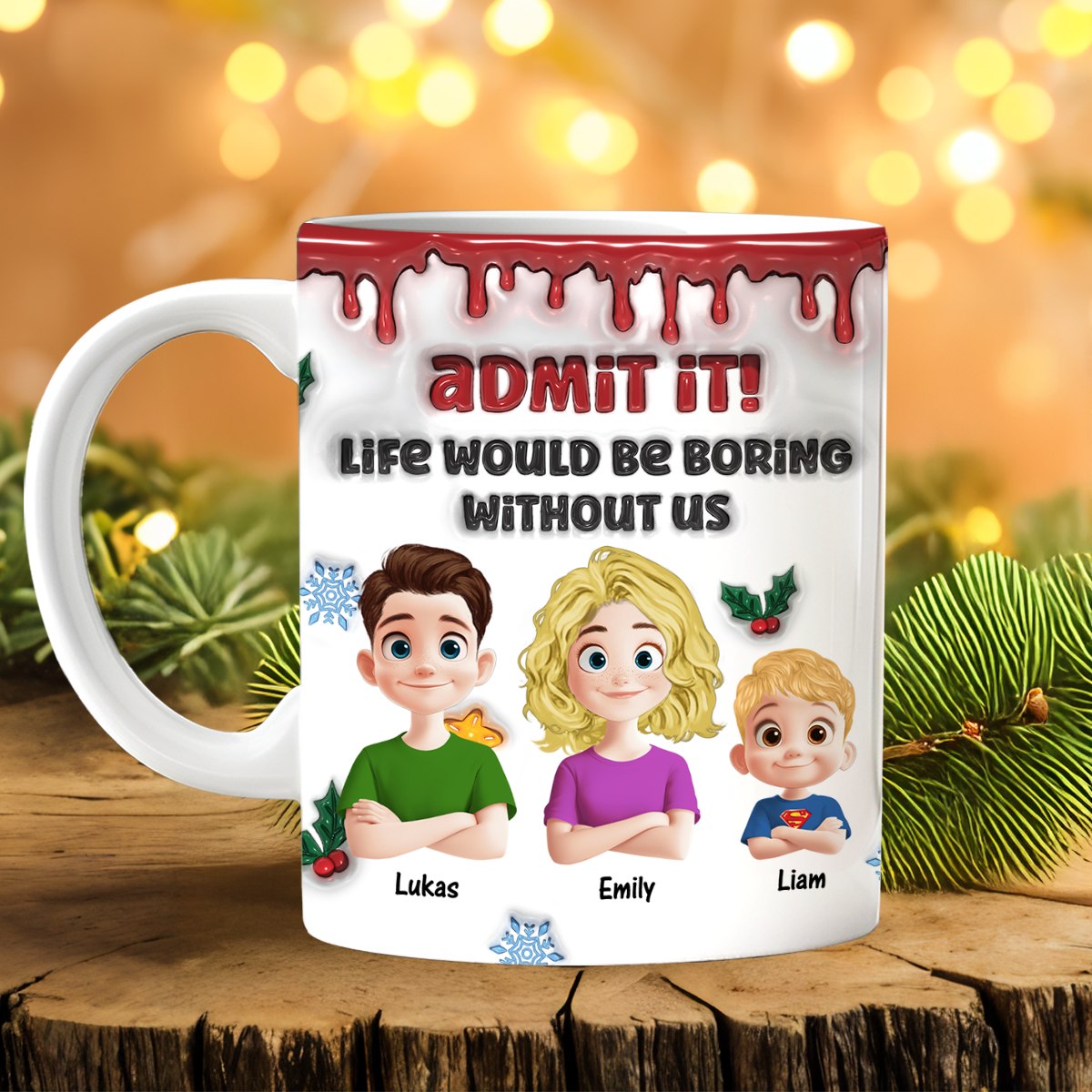 Custom Name Kids Mug - Family Gift - Personalized Custom Mug