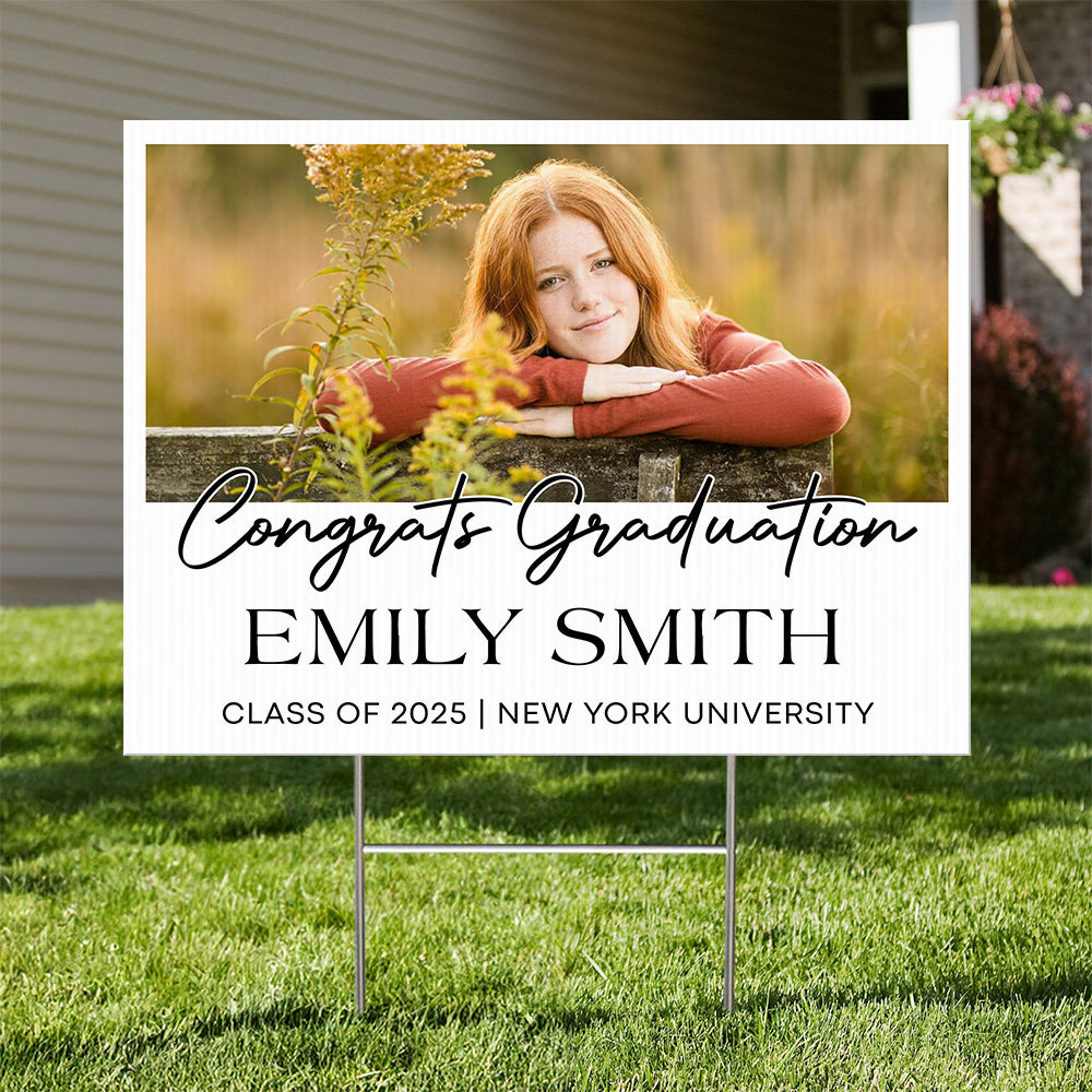 Personalized Congrats Graduation Lawn Sign, A Keepsake to Celebrate Your Graduate