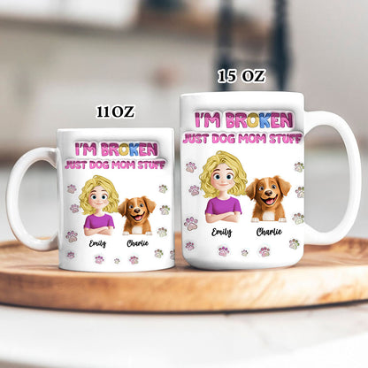 Just Dog Mom Stuff - Pet Lover Gift - Personalized Custom Mug