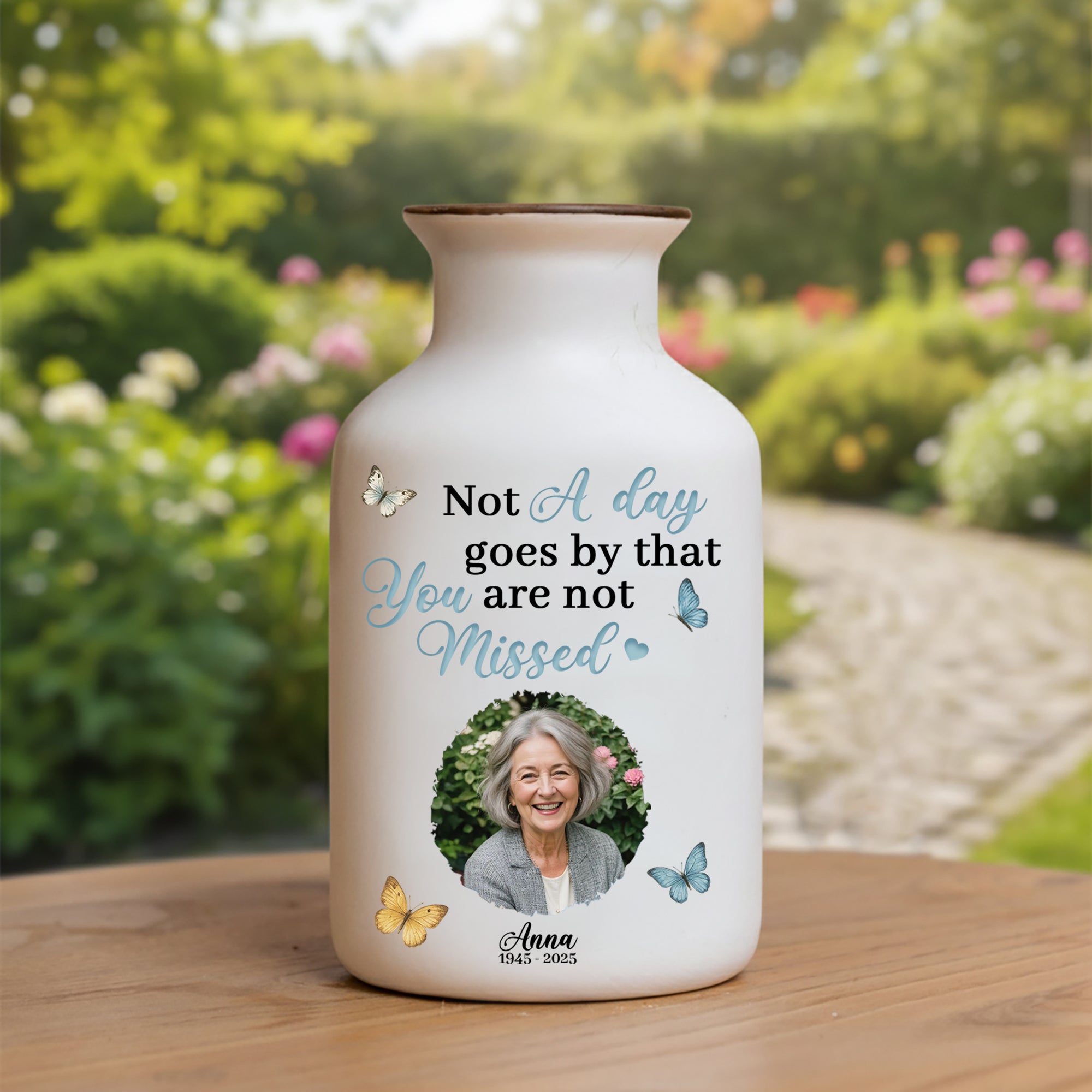 Someone We Love Is In Heaven - Personalized Elegant Ceramic Flower Pot Minimalist - Memorial Gift