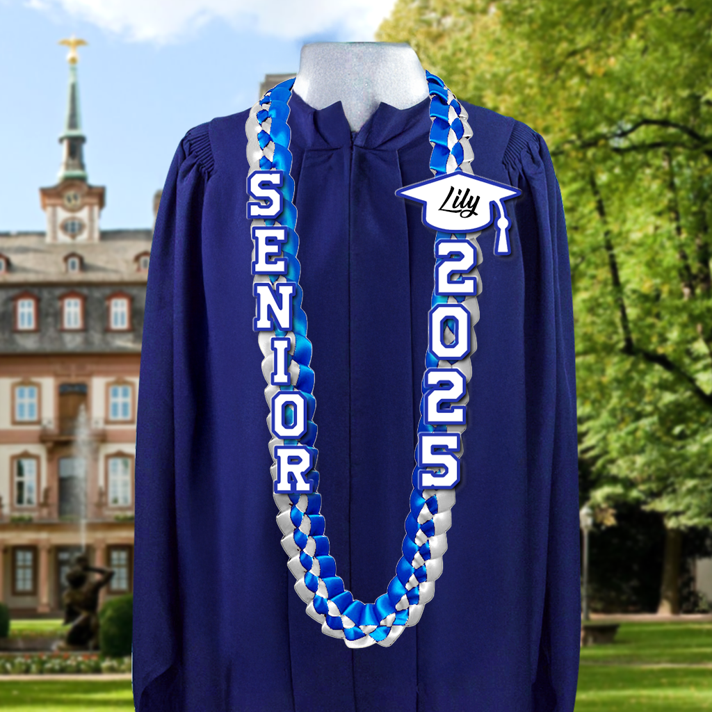 2025 Graduation Lei Custom Name - Personalized Graduation Lei - Senior 2025