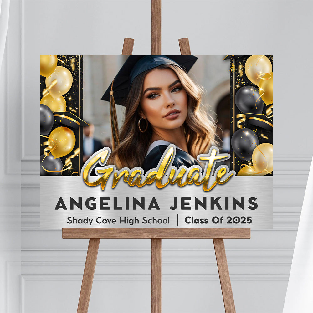 Graduate Class Of 2025 Lawn Sign Personalized Graduation Lawn Sign, Graduation Gift, , Graduation Decor