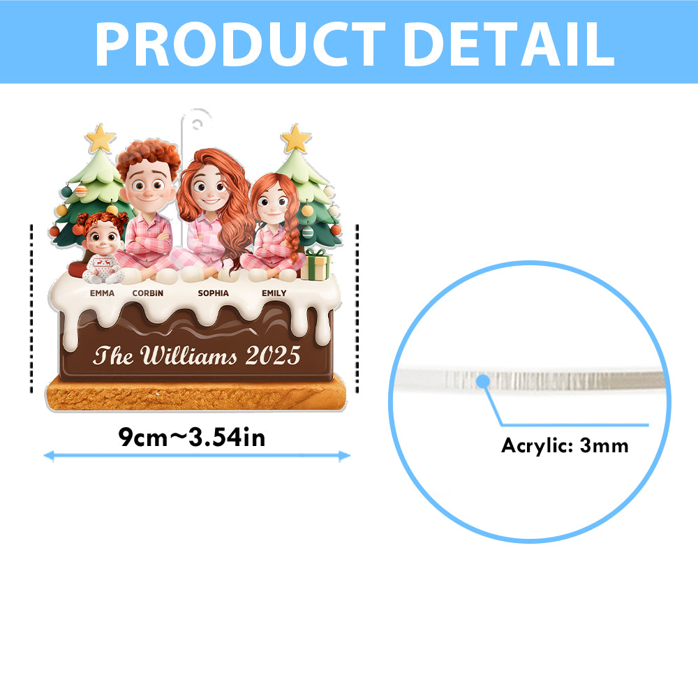 Custom Name and Appearance - Personalized Hologram Ornament - Family Decoration