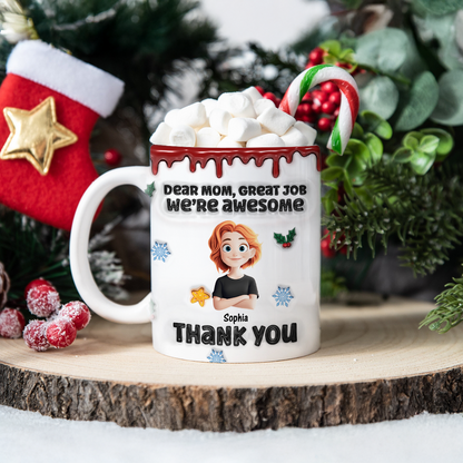 Custom Name Kids Mug - Dad Mom Family Gift - Personalized Custom Mug