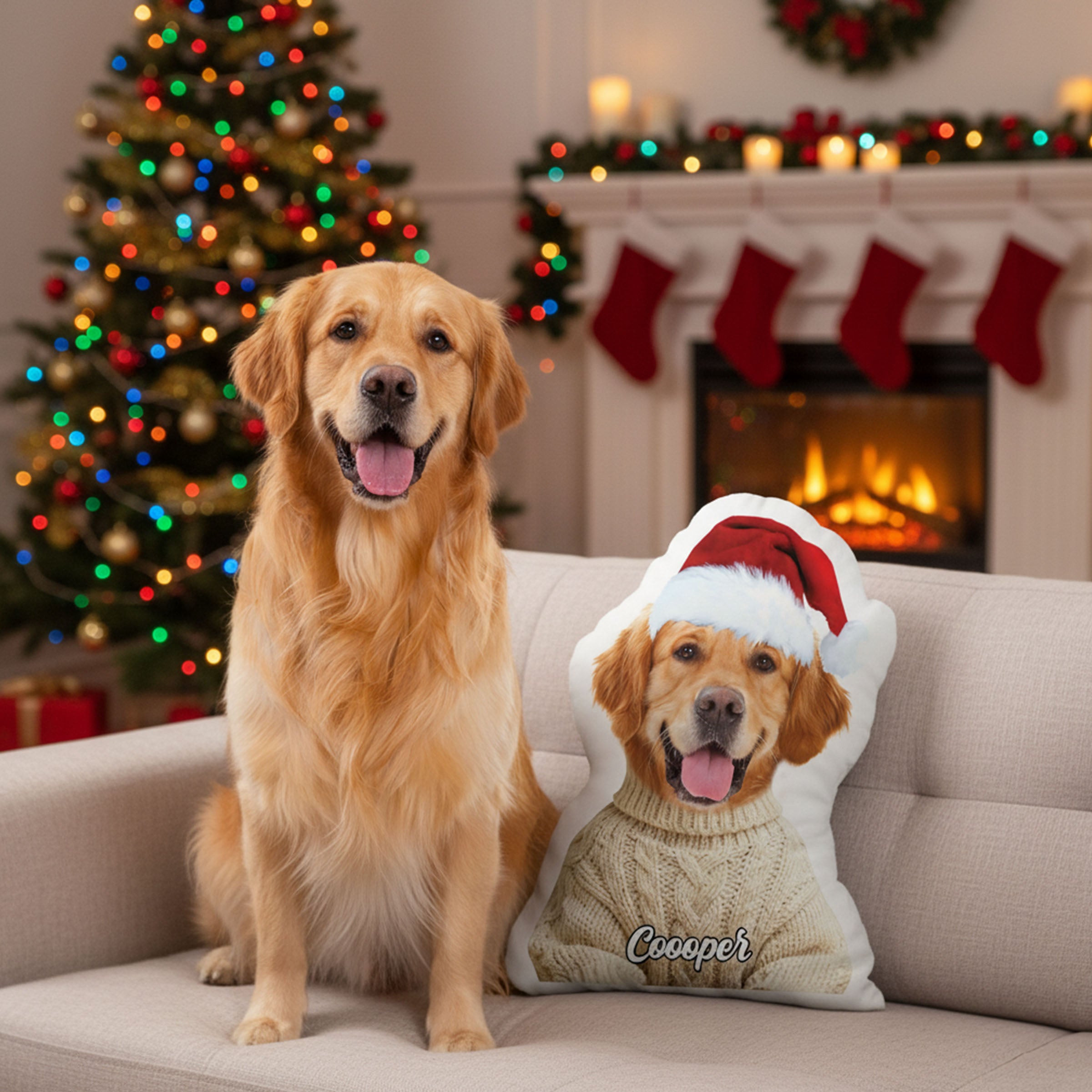 Custom Pet Photo - Dog & Cat Personalized Custom Shaped Pillow - Gift For Pet Owners, Pet Lovers