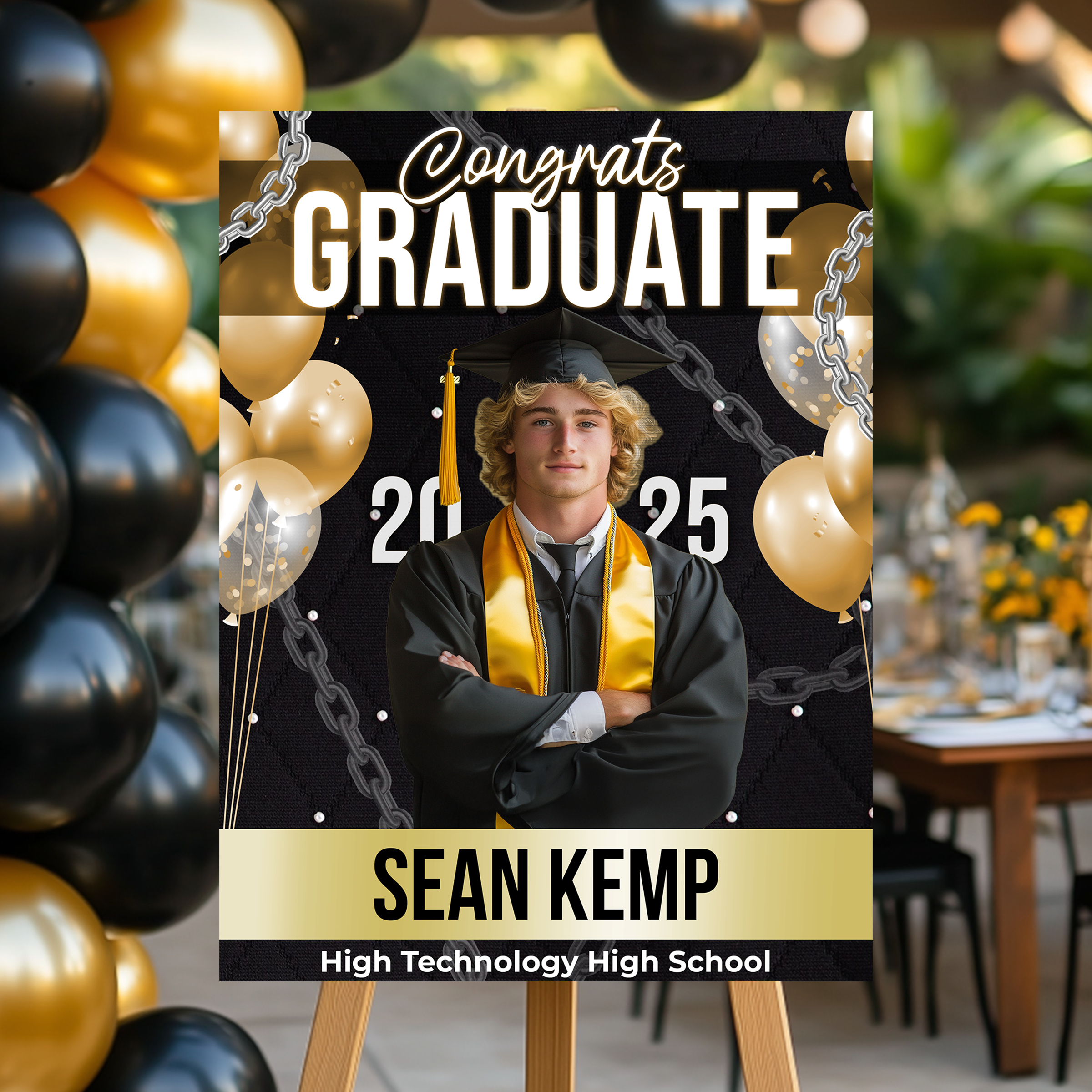 A Warm Welcome to Your Graduation Celebration Personalized Congrats Graduate 2025 Welcome Sign