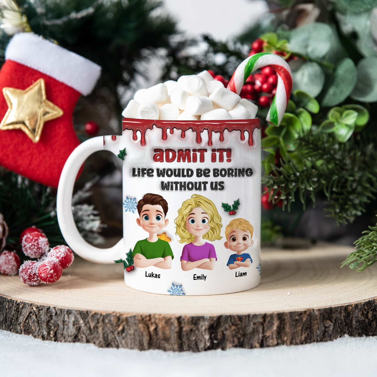 Custom Name Kids Mug - Family Gift - Personalized Custom Mug