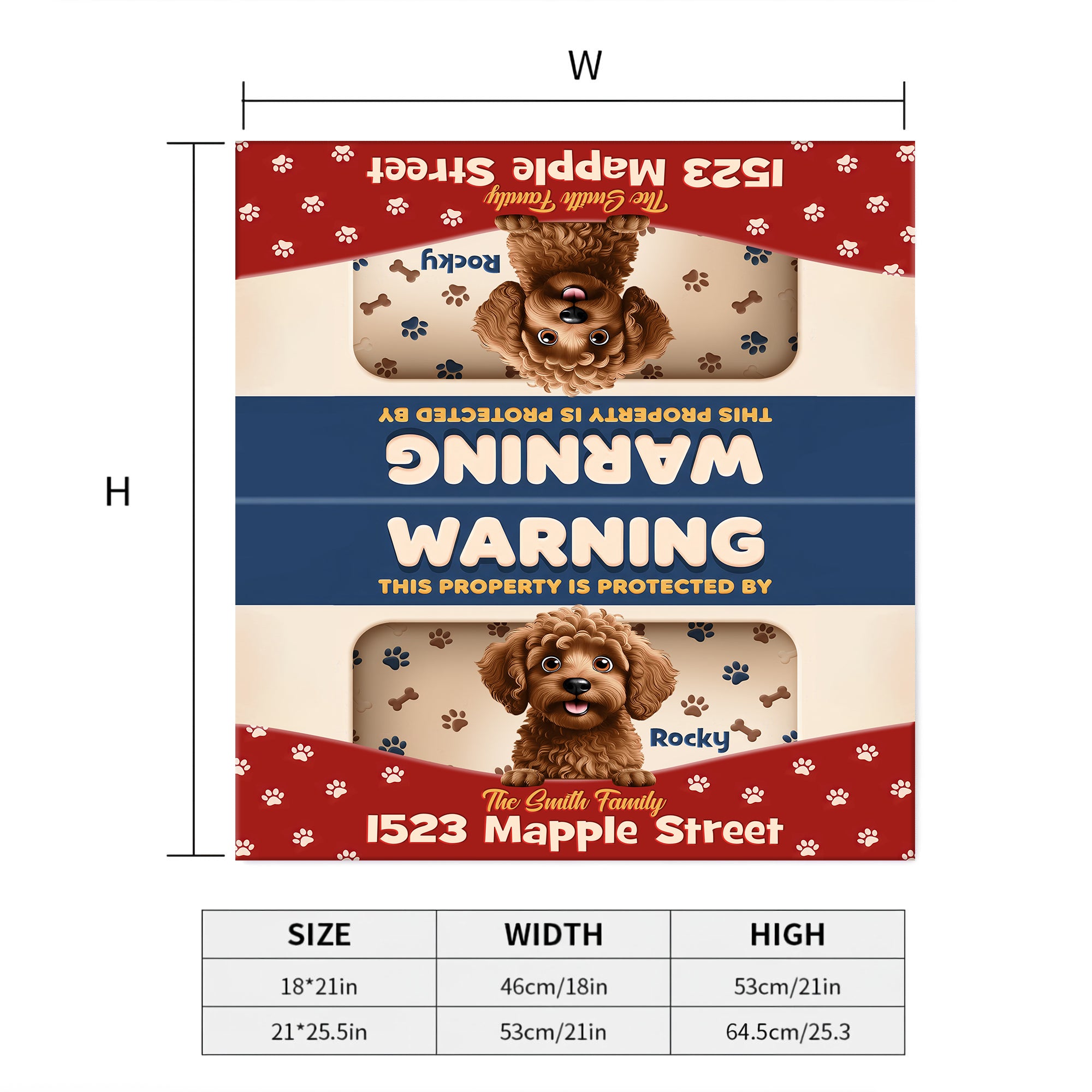 Custom Name and Dog - Personalized Custom Mailbox - Dog Lover Gift