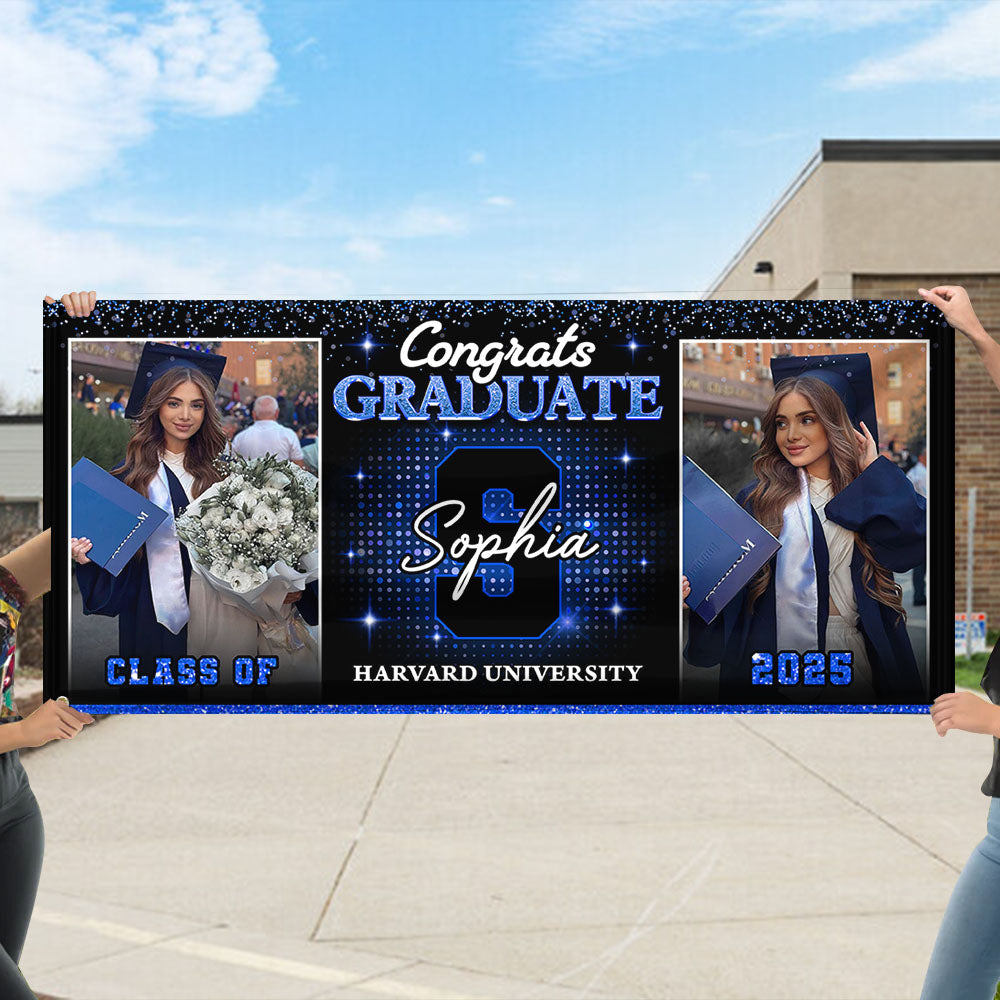 Custom Class of 2025 Graduation Banner – Perfect Party Decor & Keepsake