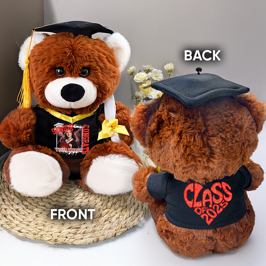 Congrats Senior Class Of 2025 Unique Custom Gift Personalized Graduations Teddy Bear