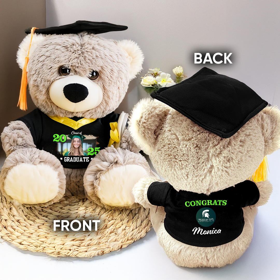 Class Of 2025 Graduate - Personalized Graduation Teddy Bear – Custom Gift For 2025 Graduates