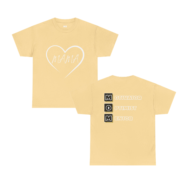 Mama Graphic T-Shirt – MOM Letter Design Unisex Heavy Cotton Tee | Mother’s Day Gift for Mom | Soft Casual Everyday Shirt