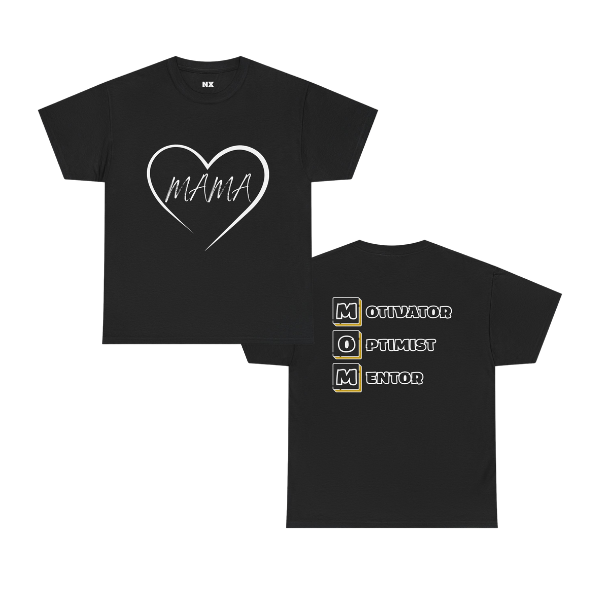 Mama Graphic T-Shirt – MOM Letter Design Unisex Heavy Cotton Tee | Mother’s Day Gift for Mom | Soft Casual Everyday Shirt