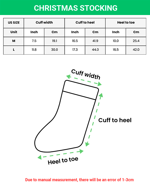 Custom Photo Christmas Stocking, Personalised Name Stocking, Holiday Gift